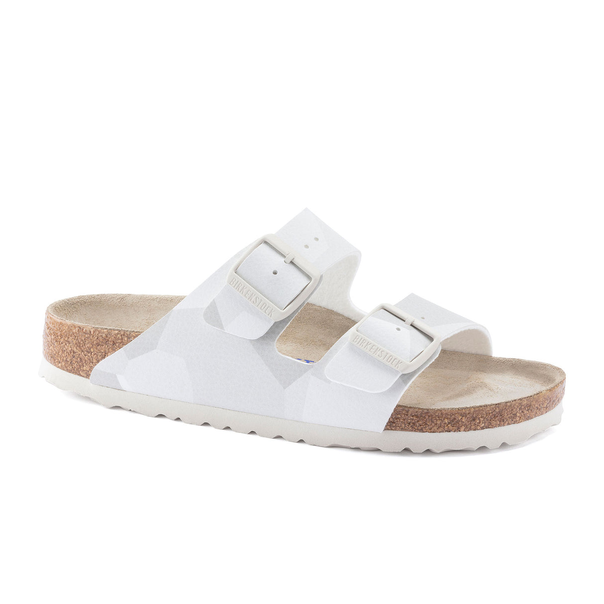 Birkenstock Arizona Soft Footbed Slide Sandal (Women) - Geo Snow Birko-Flor Sandal - Slide - The Heel Shoe Fitters