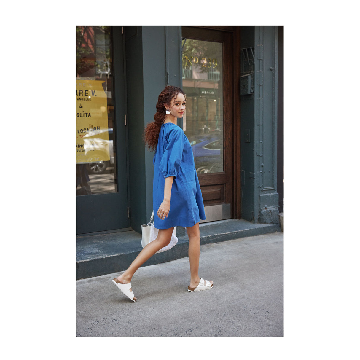 Birkenstock Arizona Slide Sandal (Unisex) - White Leather Sandal - Slide - The Heel Shoe Fitters