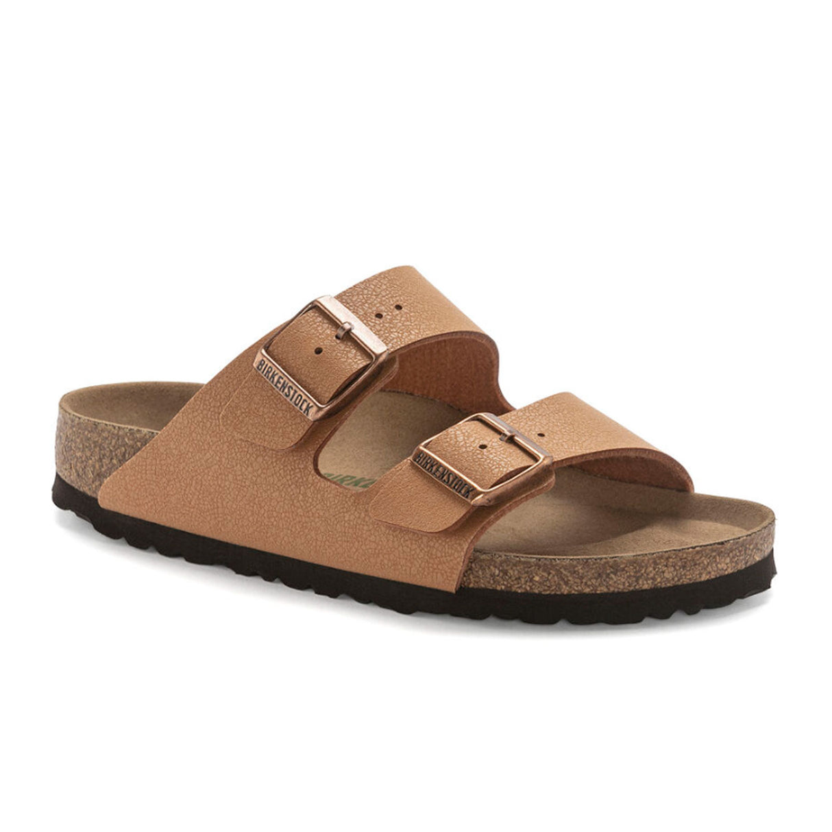 Birkenstock Arizona Vegan Slide Sandal (Women) - Pecan Birkibuc Sandal - Slide - The Heel Shoe Fitters