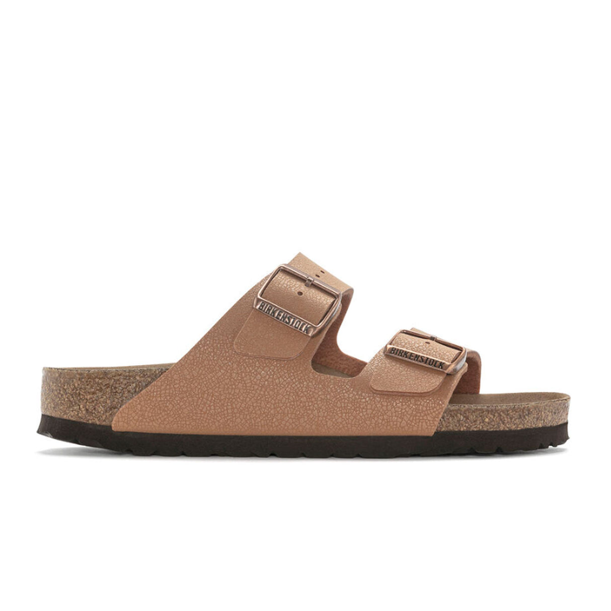 Birkenstock Arizona Vegan Slide Sandal (Women) - Pecan Birkibuc Sandal - Slide - The Heel Shoe Fitters