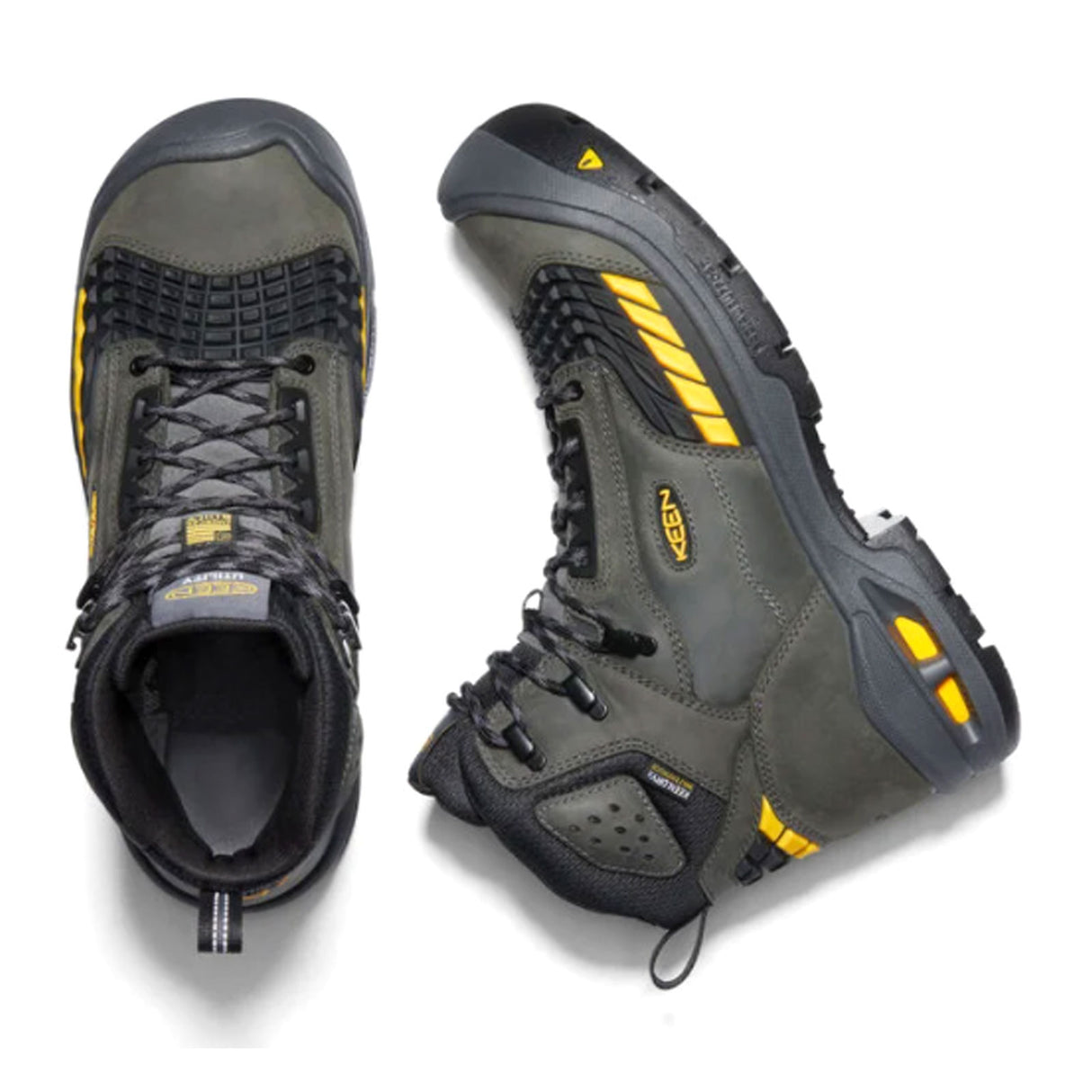 Keen Utility Troy 6" KBP Waterproof Work Boot (Men) - Magnet/Black Boots - Work - 6 Inch - The Heel Shoe Fitters