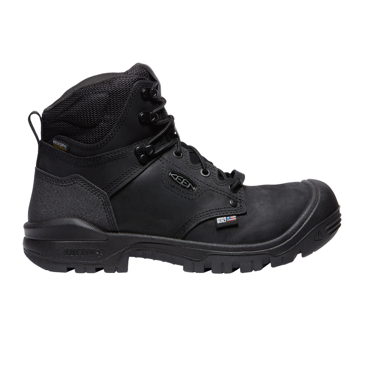 Keen Utility Independence 6" Waterproof Carbon Fiber Toe Work Boot (Men) - Black/Black Boots - Work - 6" - The Heel Shoe Fitters