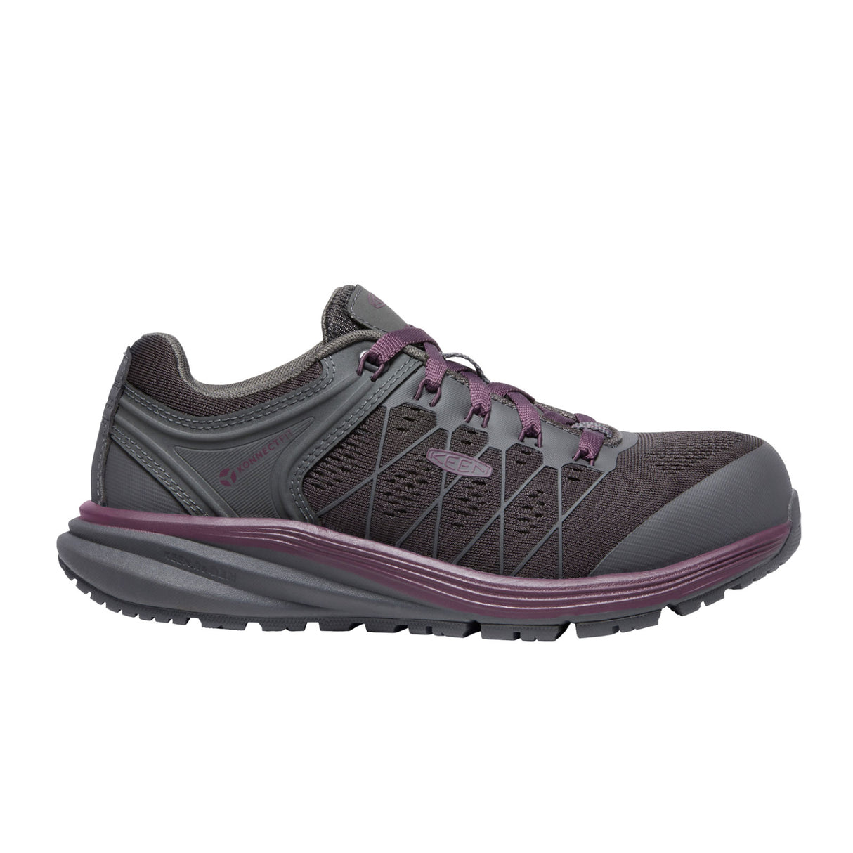 Keen Utility Vista Energy ESD Carbon Fiber Toe Work Shoe (Women) - Magnet/Prune Purple Boots - Work - Low - The Heel Shoe Fitters