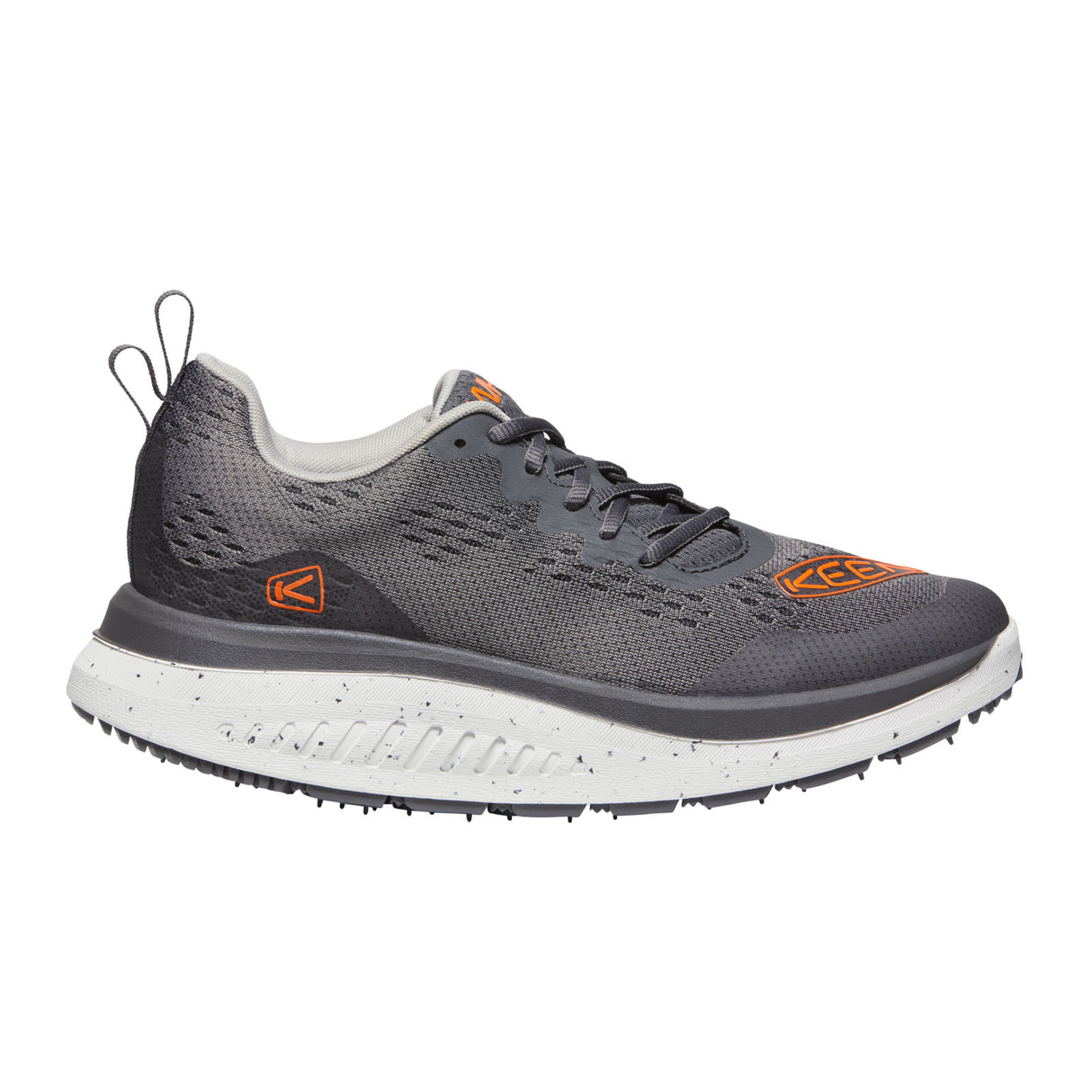 Keen WK400 Walking Shoe (Men) - Steel Grey/Scarlet Ibis Athletic - Walking - The Heel Shoe Fitters