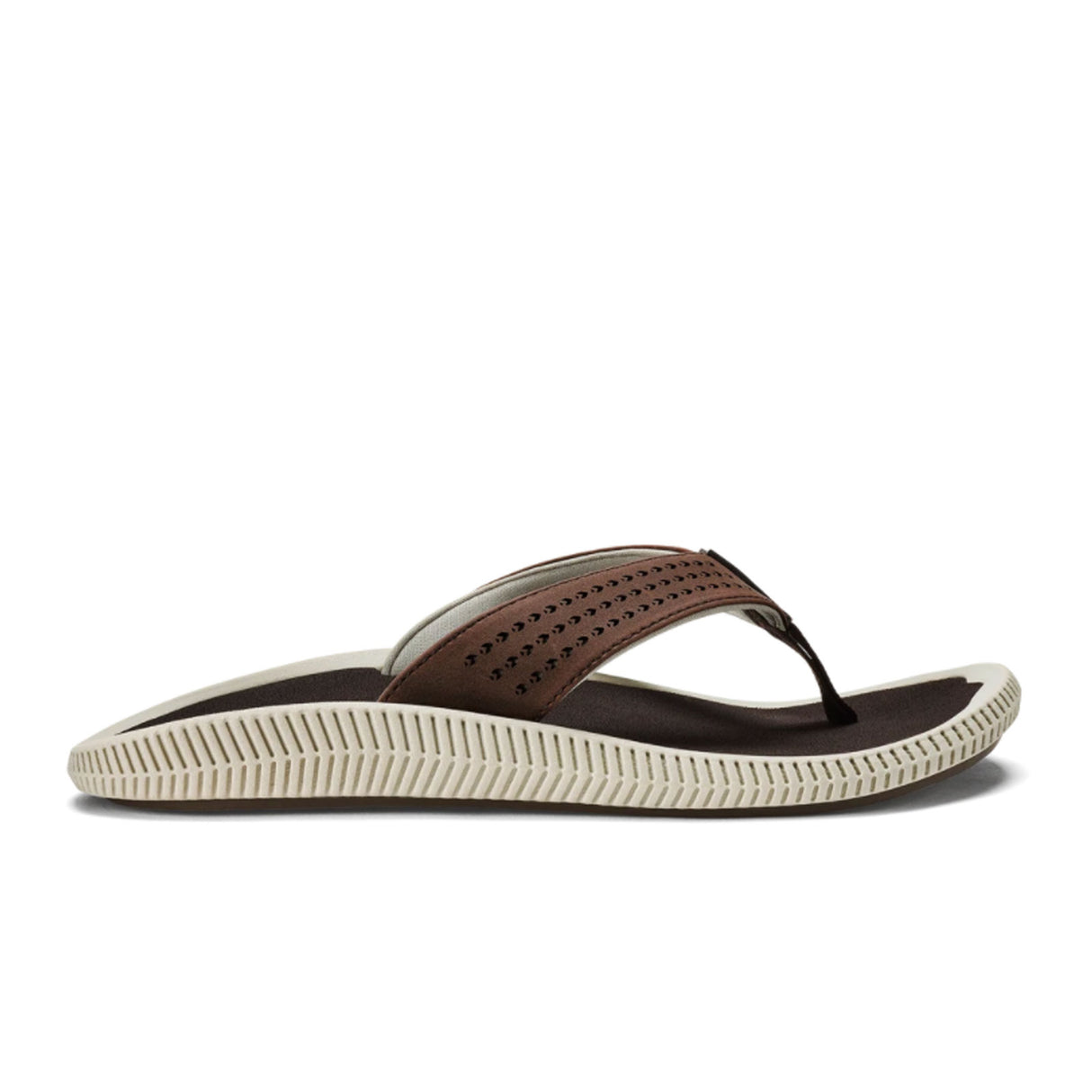 OluKai Ulele Sandal (Men) - Dark Wood/Dark Wood Sandal - Thong - The Heel Shoe Fitters
