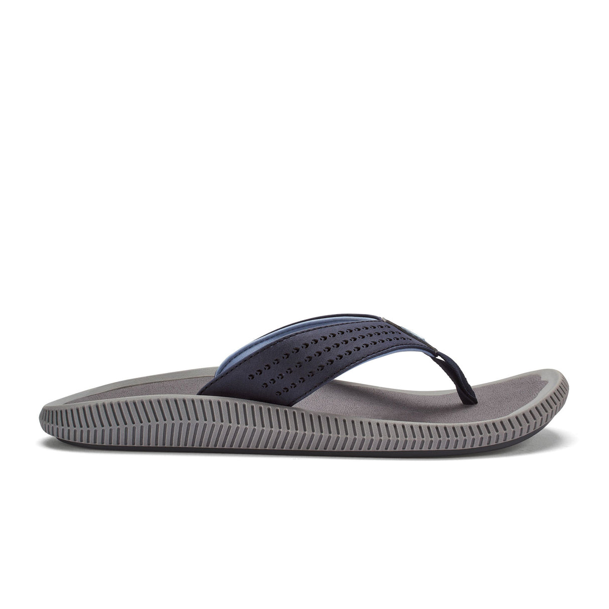 OluKai Ulele Sandal (Men) - Blue Depth/Charcoal Sandal - Thong - The Heel Shoe Fitters