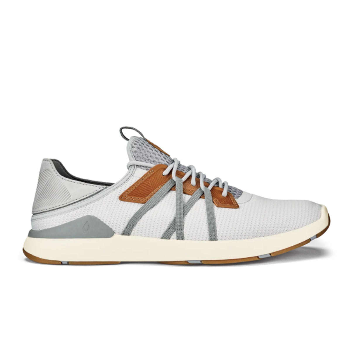 OluKai Mio Li Sneaker (Men) - Mist Grey/Poi Athletic - Casual - Lace Up - The Heel Shoe Fitters