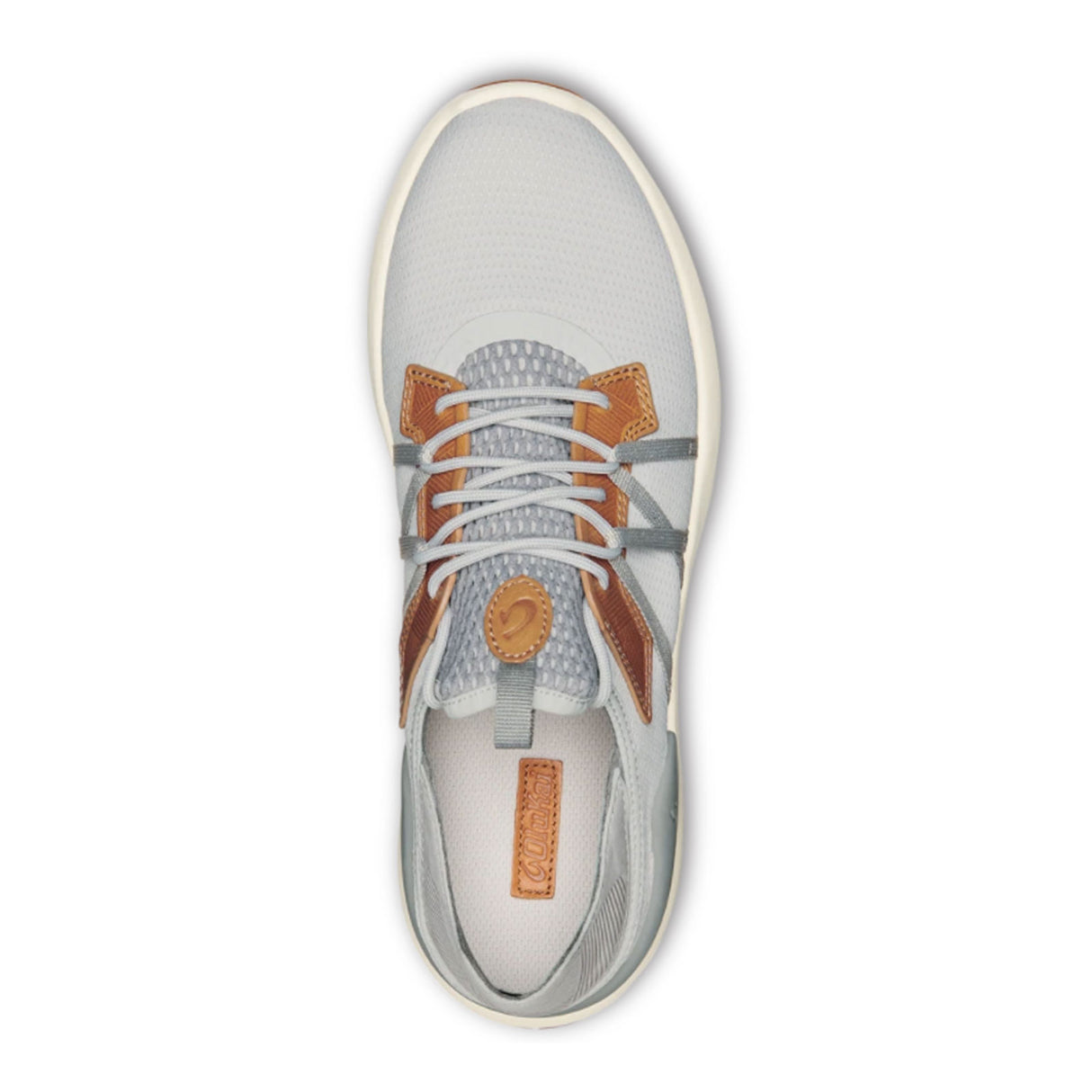 OluKai Mio Li Sneaker (Men) - Mist Grey/Poi Athletic - Casual - Lace Up - The Heel Shoe Fitters