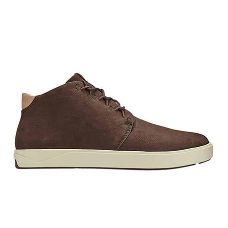 OluKai Nana Hele High Sneaker (Men) - Dark Wood/Dark Wood Dress-Casual - Lace Ups - The Heel Shoe Fitters