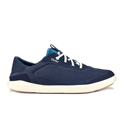 OluKai Moku Pae Sneaker (Men) - Trench Blue/Off White Athletic - Casual - Lace Up - The Heel Shoe Fitters