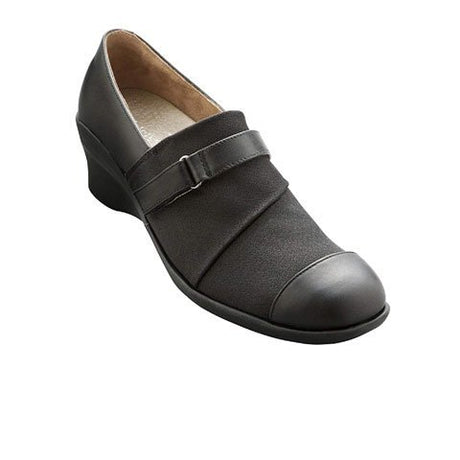 Akaishi Saya Slip On (Women) - Black Dress-Casual - Slip Ons - The Heel Shoe Fitters