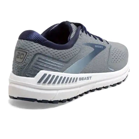 Brooks Beast 20 Running Shoe (Men) - Blue/Grey/Peacoat Athletic - Running - Cushion - The Heel Shoe Fitters