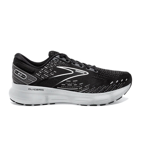 Brooks Glycerin 20 (Women) - Black/White/Alloy Athletic - Running - The Heel Shoe Fitters