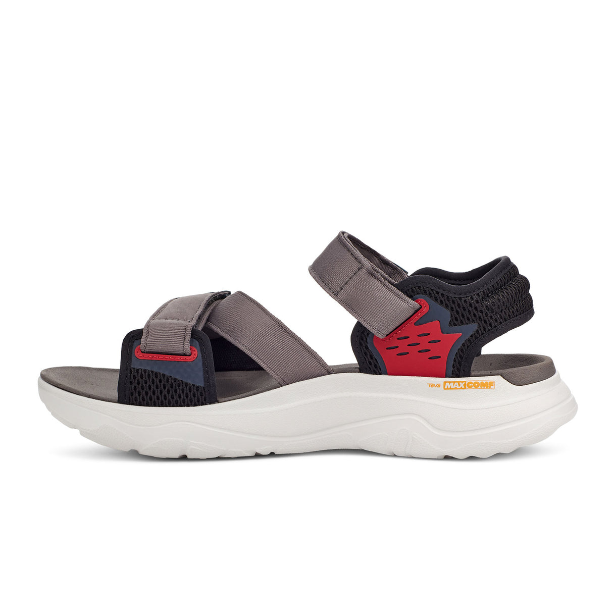 Teva Zymic Active Sandal (Men) - Grey/Red Sandal - Active - The Heel Shoe Fitters