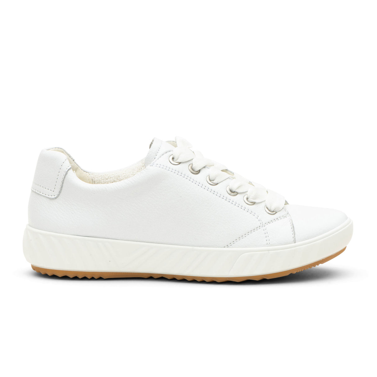 Ara Alexandria Sneaker (Women) - White Calf Athletic - Casual - Lace Up - The Heel Shoe Fitters