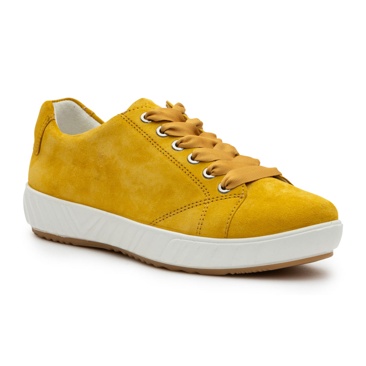 Ara Alexandria Sneaker (Women) - Yellow Suede Dress-Casual - Lace Ups - The Heel Shoe Fitters