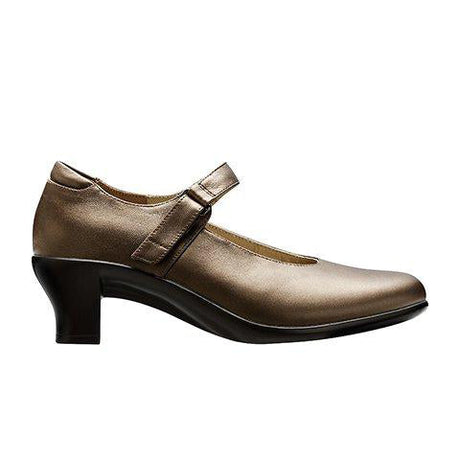 Akaishi Hime Heeled Mary Jane (Women) - Bronze Dress-Casual - Heels - The Heel Shoe Fitters
