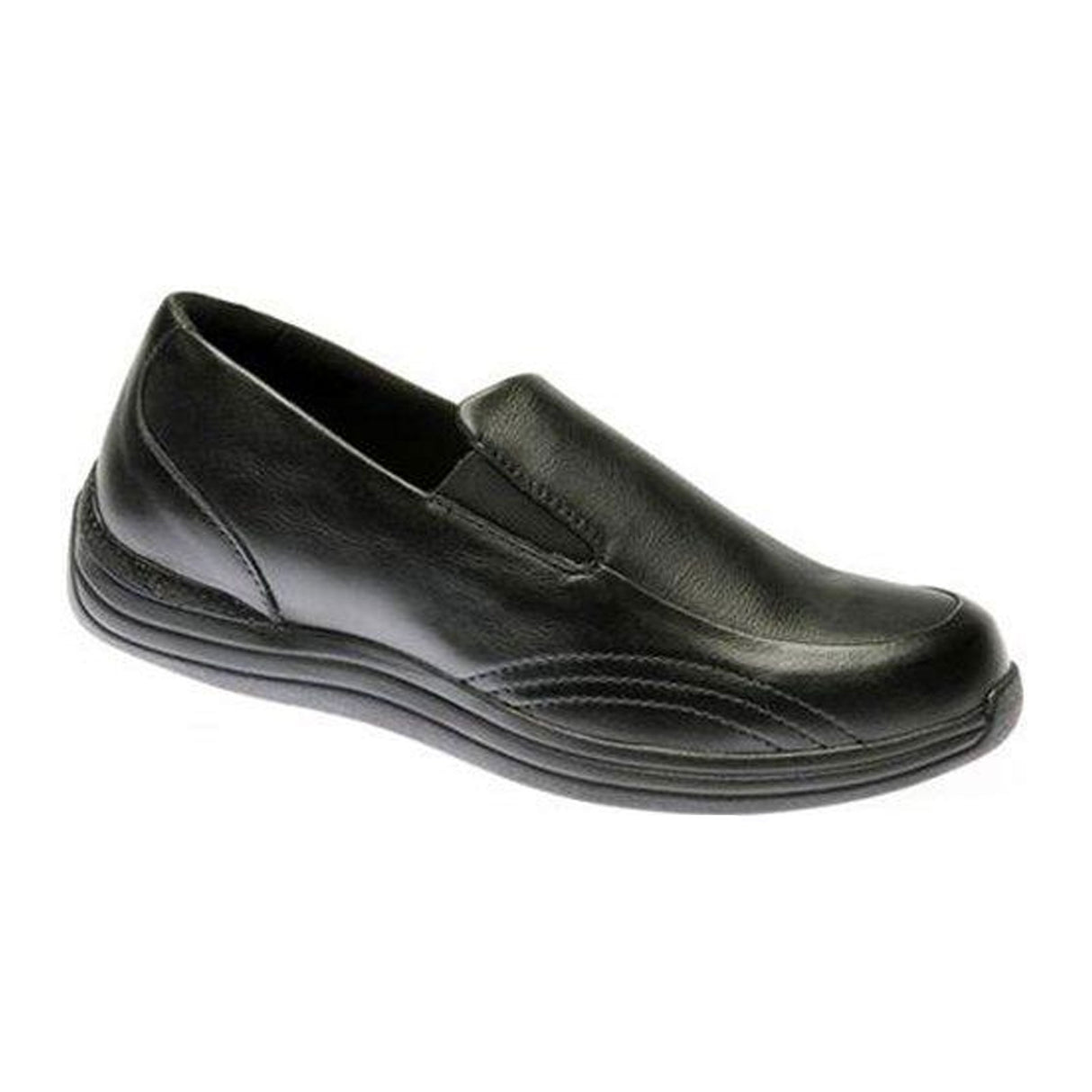 Drew Violet Slip On (Women) - Black Calf Dress-Casual - Slip On - The Heel Shoe Fitters