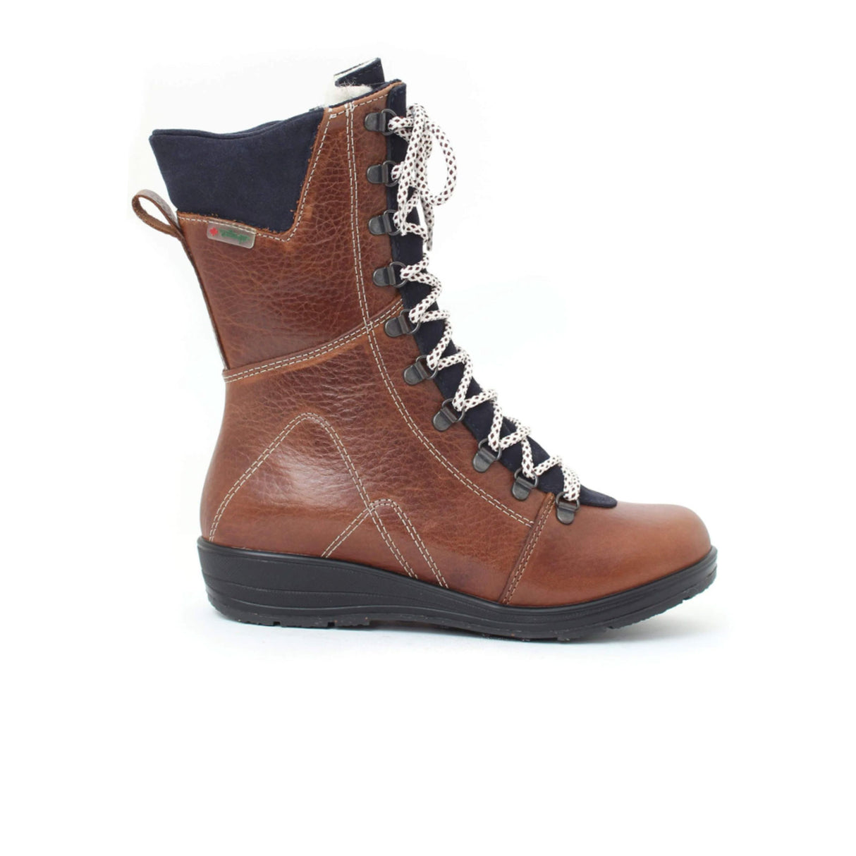 Martino Banff Mid Winter Boot (Women) - Tan/Navy Boots - Winter - Mid Boot - The Heel Shoe Fitters