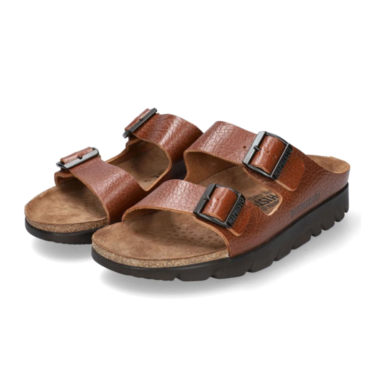 Mephisto Zonder Slide Sandal (Men) - Tan Grain Sandal - Slide - The Heel Shoe Fitters