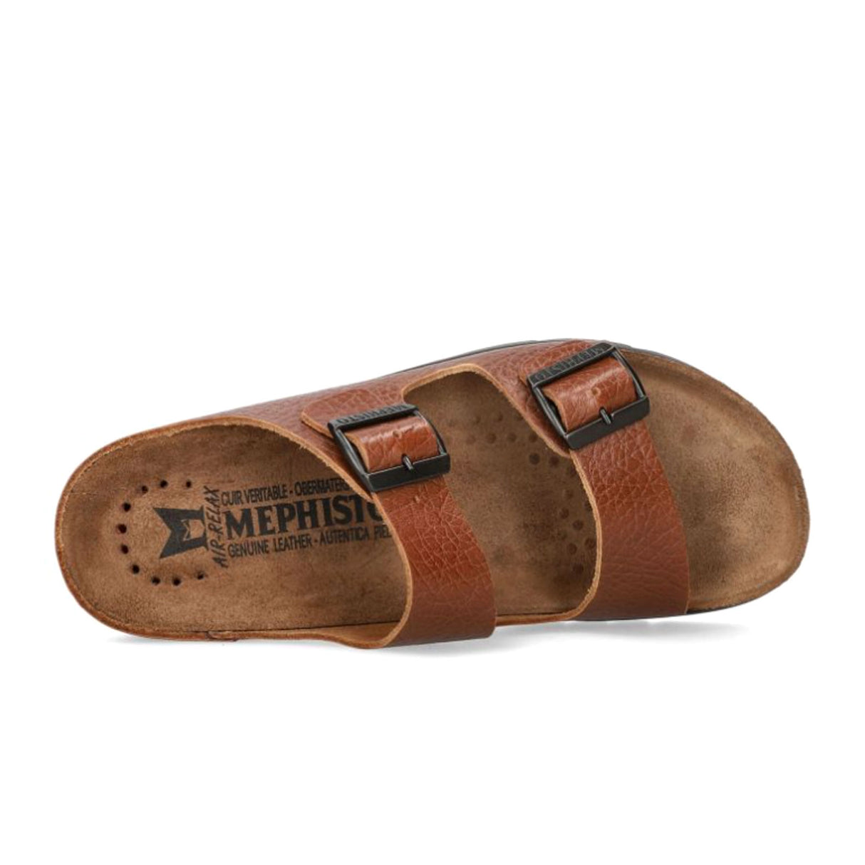 Mephisto Zonder Slide Sandal (Men) - Tan Grain Sandal - Slide - The Heel Shoe Fitters