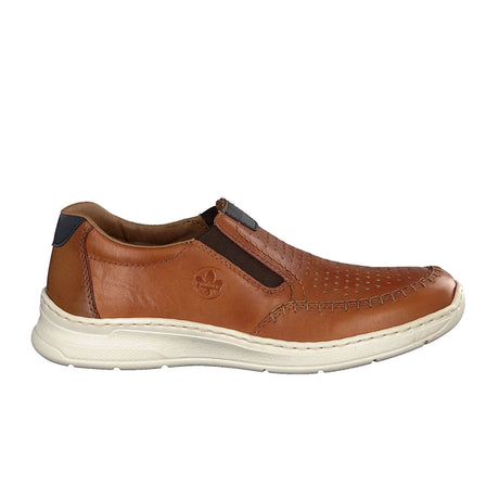 Rieker Ryan 14365-24 Slip On (Men) - Peanut/Peanut/Pazifik Dress-Casual - Slip Ons - The Heel Shoe Fitters