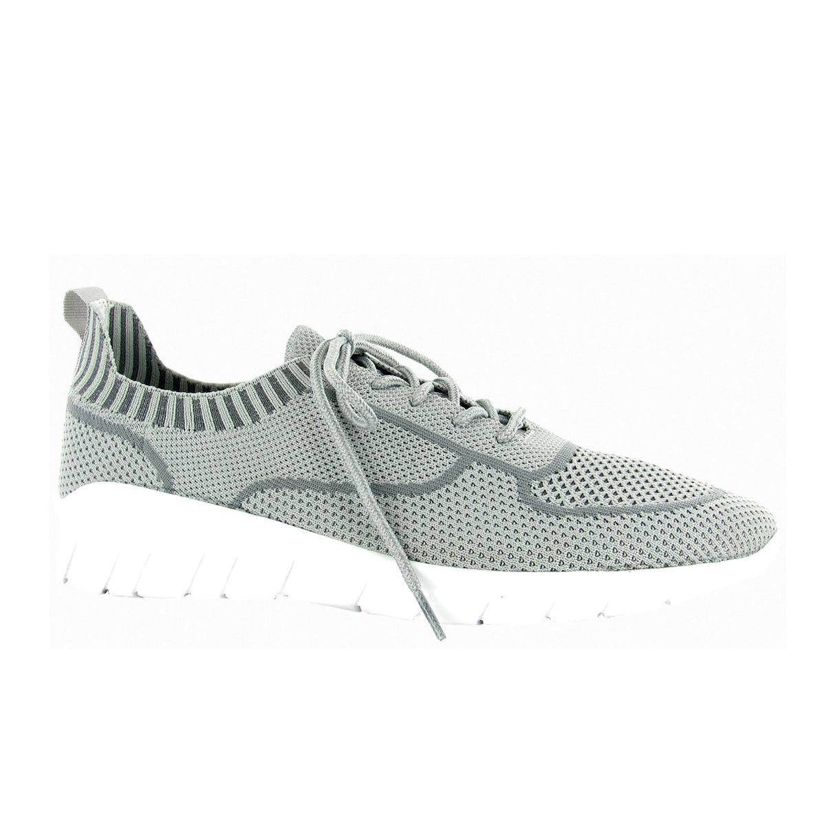Naot Galaxy Sneaker (Women) - Light Gray Knit Athletic - Casual - Lace Up - The Heel Shoe Fitters