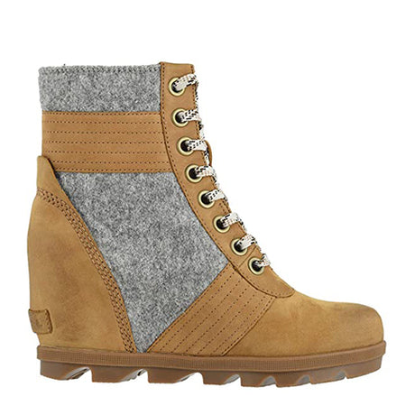 Sorel Lexie Wedge (Women) - Camel Brown Boots - Fashion - Wedge - The Heel Shoe Fitters