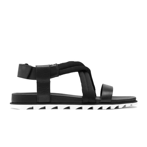 Sorel Roaming Decon Flat Backstrap Sandal (Women) - Black Sandal - Backstrap - The Heel Shoe Fitters