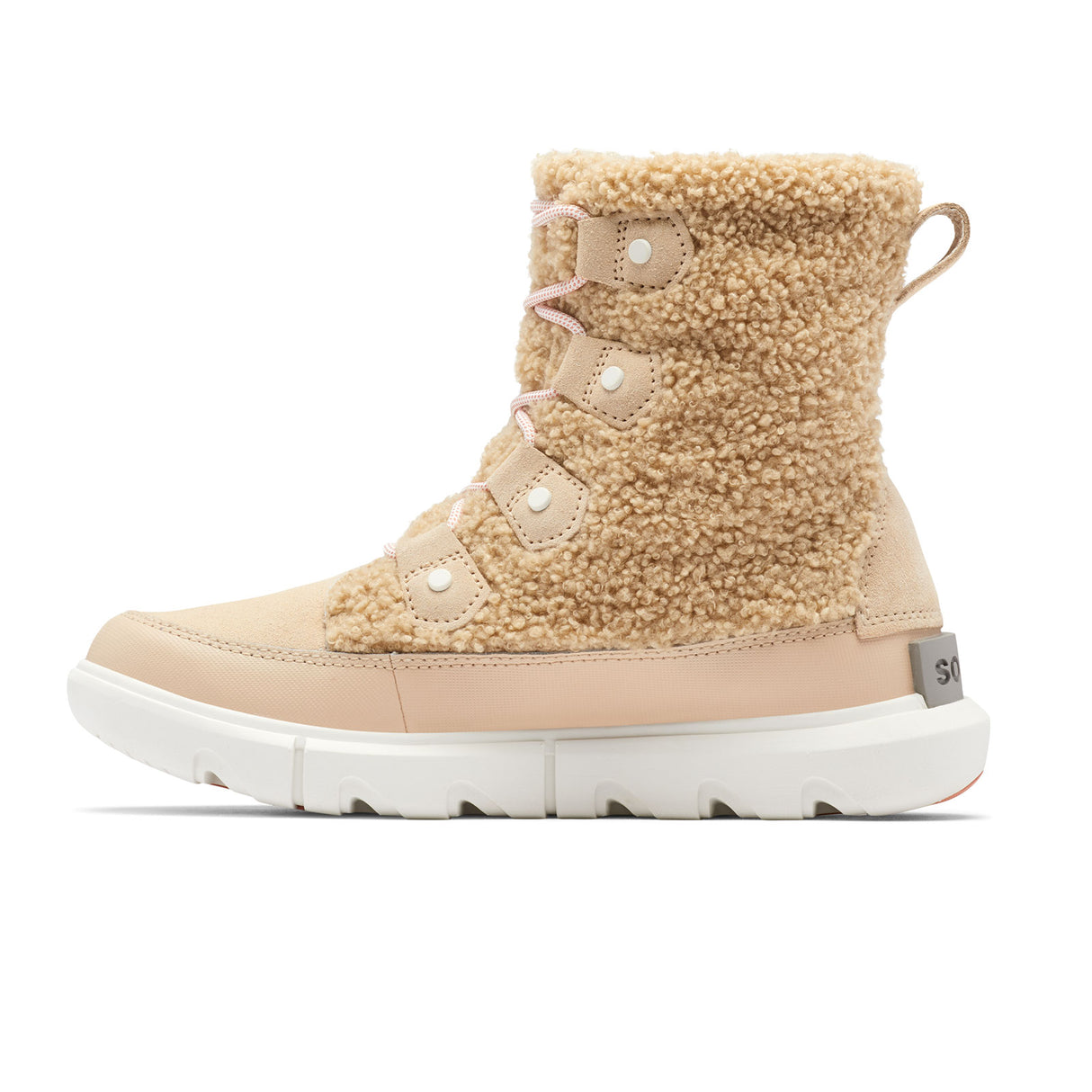 Sorel Explorer II Joan Cozy Mid Boot (Women) - Nova Sand/Sea Salt Boots - Winter - Mid Boot - The Heel Shoe Fitters