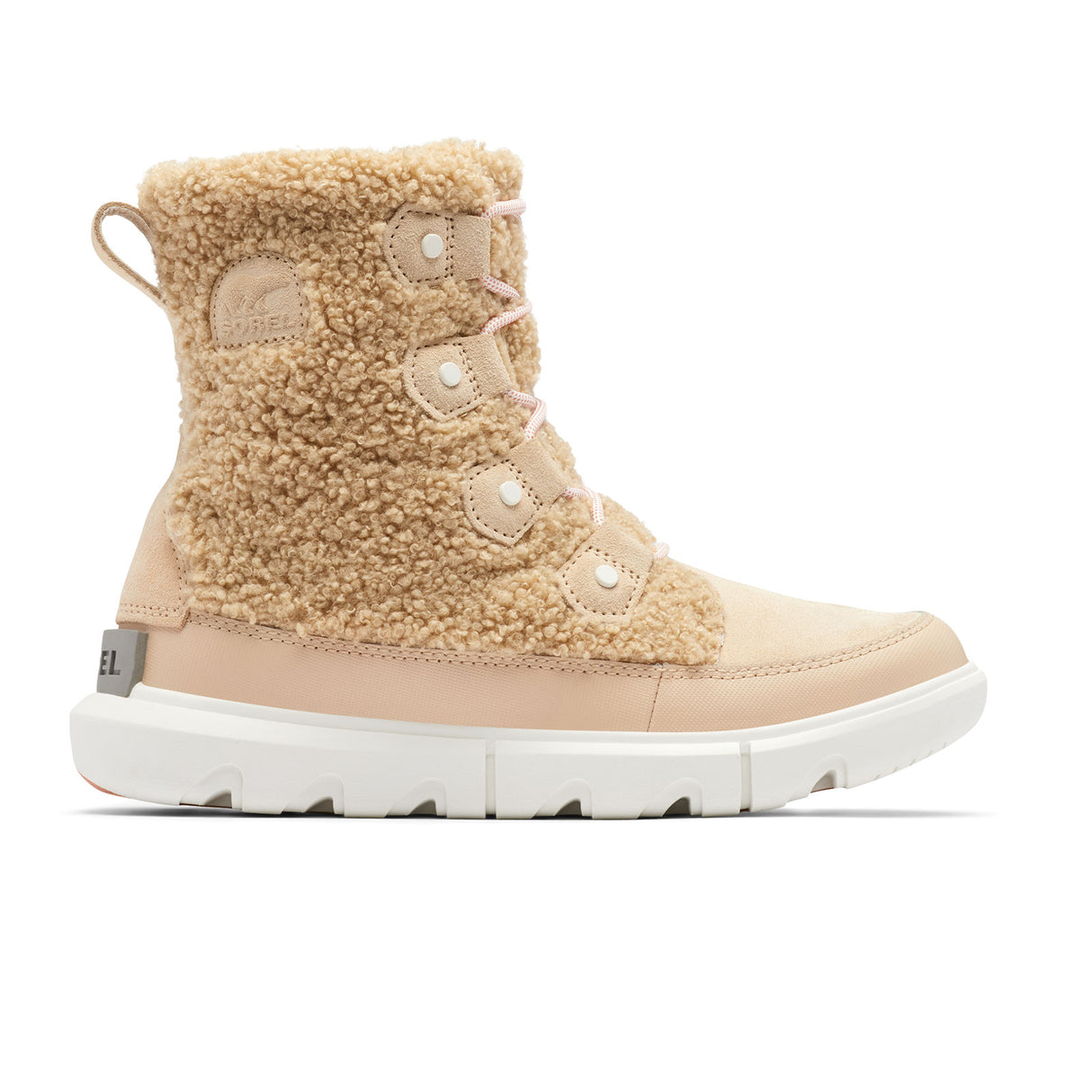 Sorel Explorer II Joan Cozy Mid Boot (Women) - Nova Sand/Sea Salt Boots - Winter - Mid Boot - The Heel Shoe Fitters