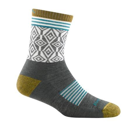 Darn Tough Sobo Lightweight Micro Crew Sock with Cushion (Women) - Gray Accessories - Socks - Performance - The Heel Shoe Fitters