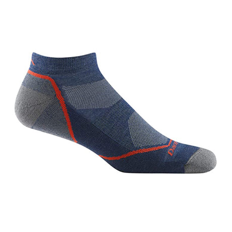Darn Tough Light Hiker Lightweight No Show Sock with Cushion (Men) - Denim Accessories - Socks - Performance - The Heel Shoe Fitters