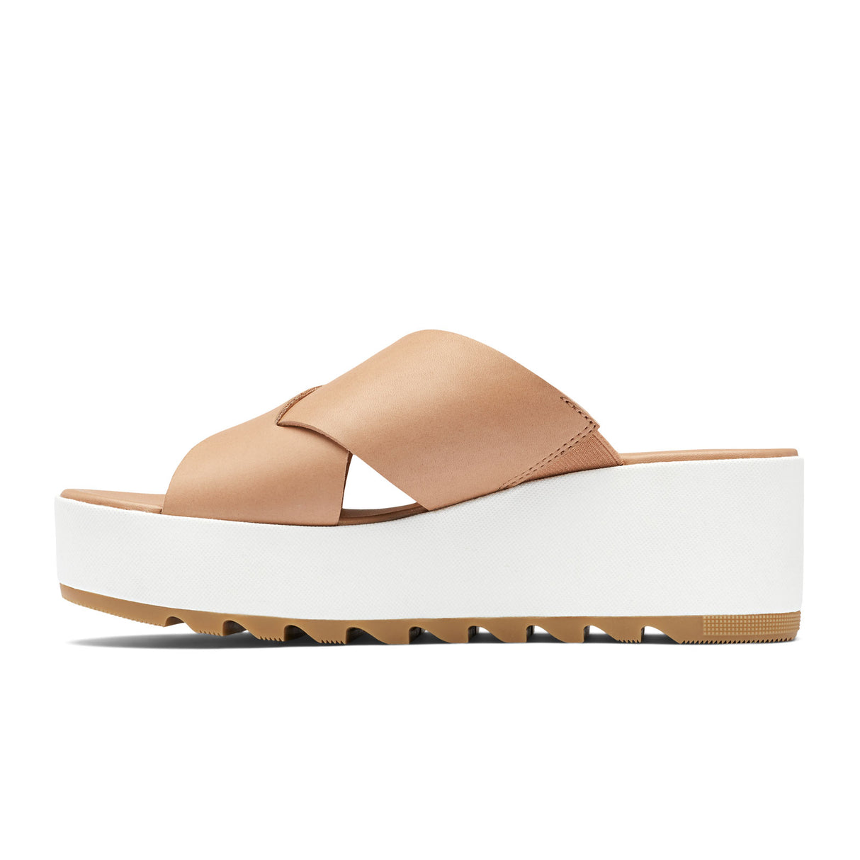 Sorel Cameron Flatform Slide Sandal (Women) - Honest Beige/Sea Salt Sandal - Slide - The Heel Shoe Fitters