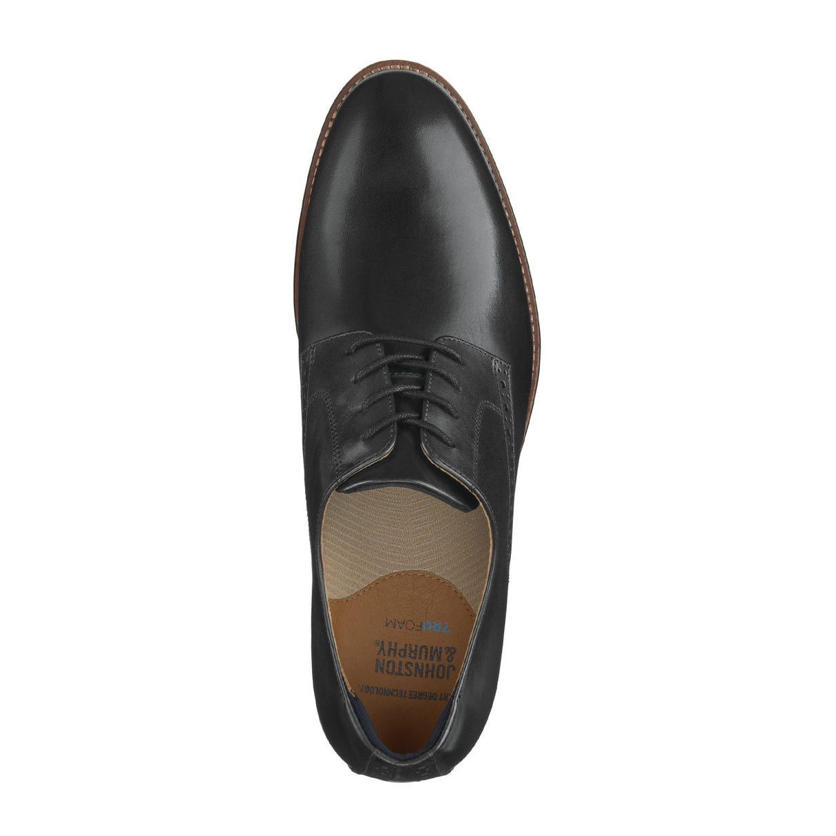 Johnston & Murphy Conard 2.0 Plain Toe Oxford (Men) - Black Full Grain Dress-Casual - Oxford - The Heel Shoe Fitters