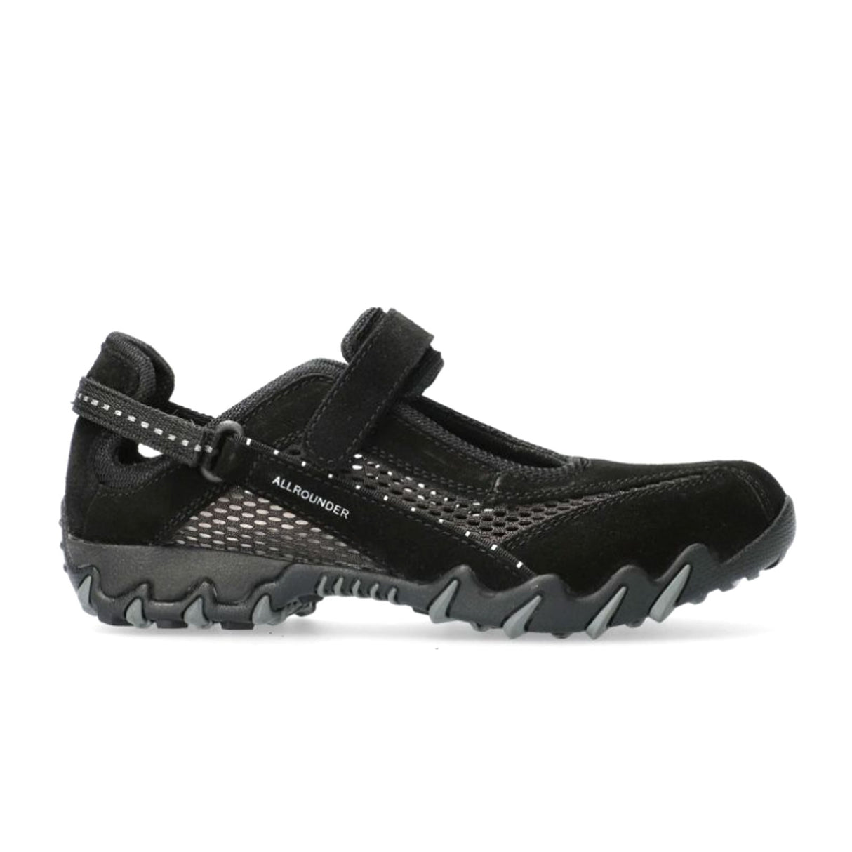 Allrounder Niro Mary Jane Sneaker (Women) - Black/Black Suede Athletic - Walking - The Heel Shoe Fitters