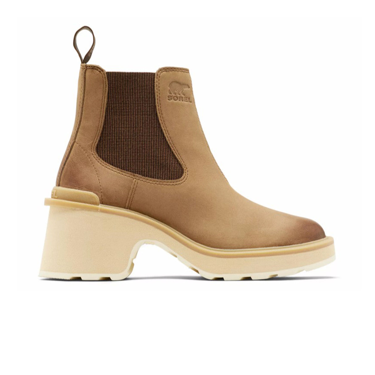 Sorel Hi-Line Heeled Chelsea Boot (Women) - Umber/Ceramic Boots - Fashion - Chelsea - The Heel Shoe Fitters