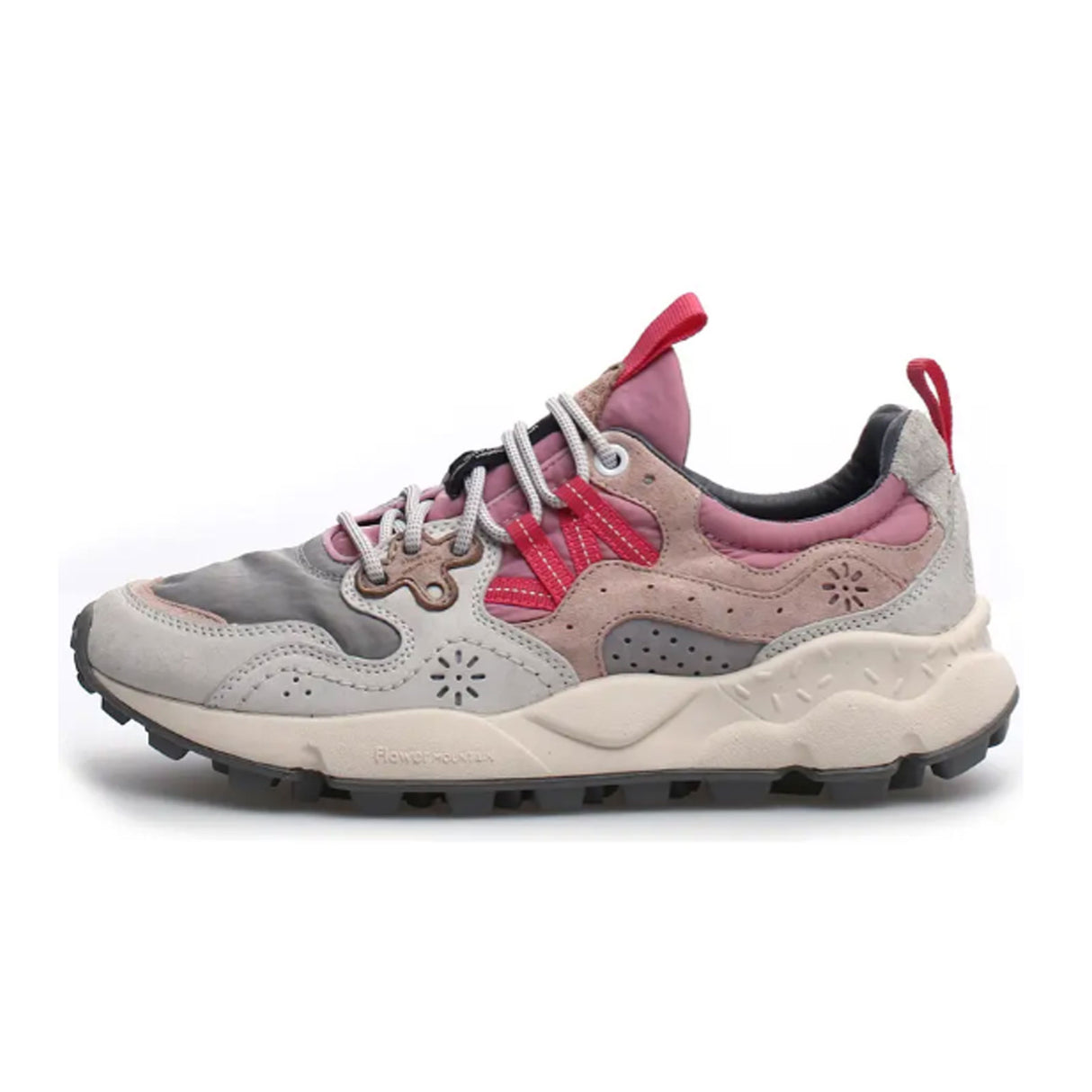 Flower Mountain Yamano 3 Sneaker (Women) - Grey/Pink Athletic - Casual - Lace Up - The Heel Shoe Fitters