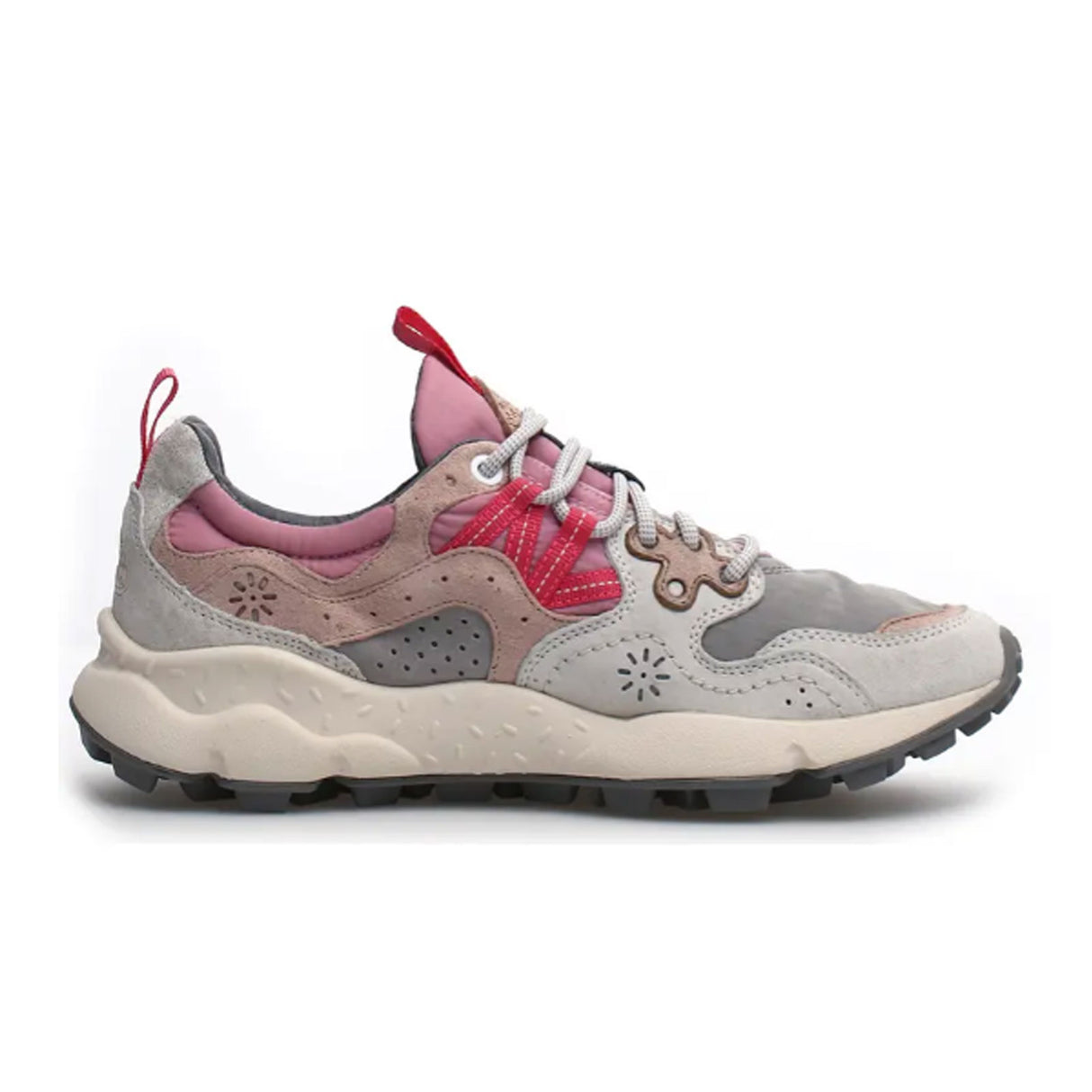 Flower Mountain Yamano 3 Sneaker (Women) - Grey/Pink Athletic - Casual - Lace Up - The Heel Shoe Fitters