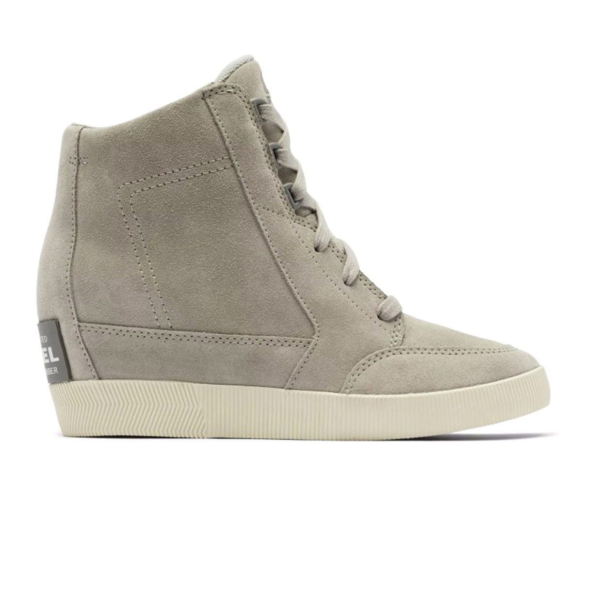 Sorel Out N About Lace Wedge Ankle Boot (Women) - Dove/Quarry Dress-Casual - Heels - The Heel Shoe Fitters