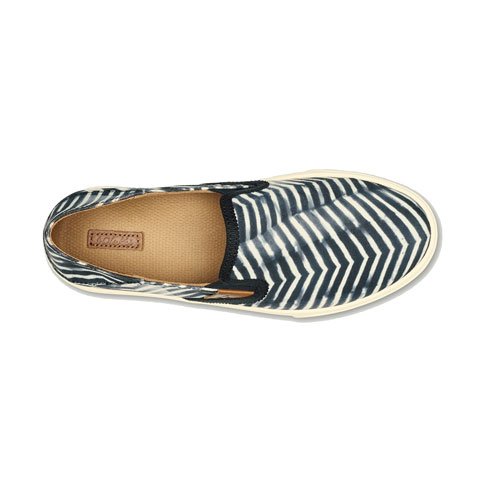 OluKai Pehuea Pa'I Slip On (Women) - Lava Rock/Off White Dress-Casual - Slip On - The Heel Shoe Fitters