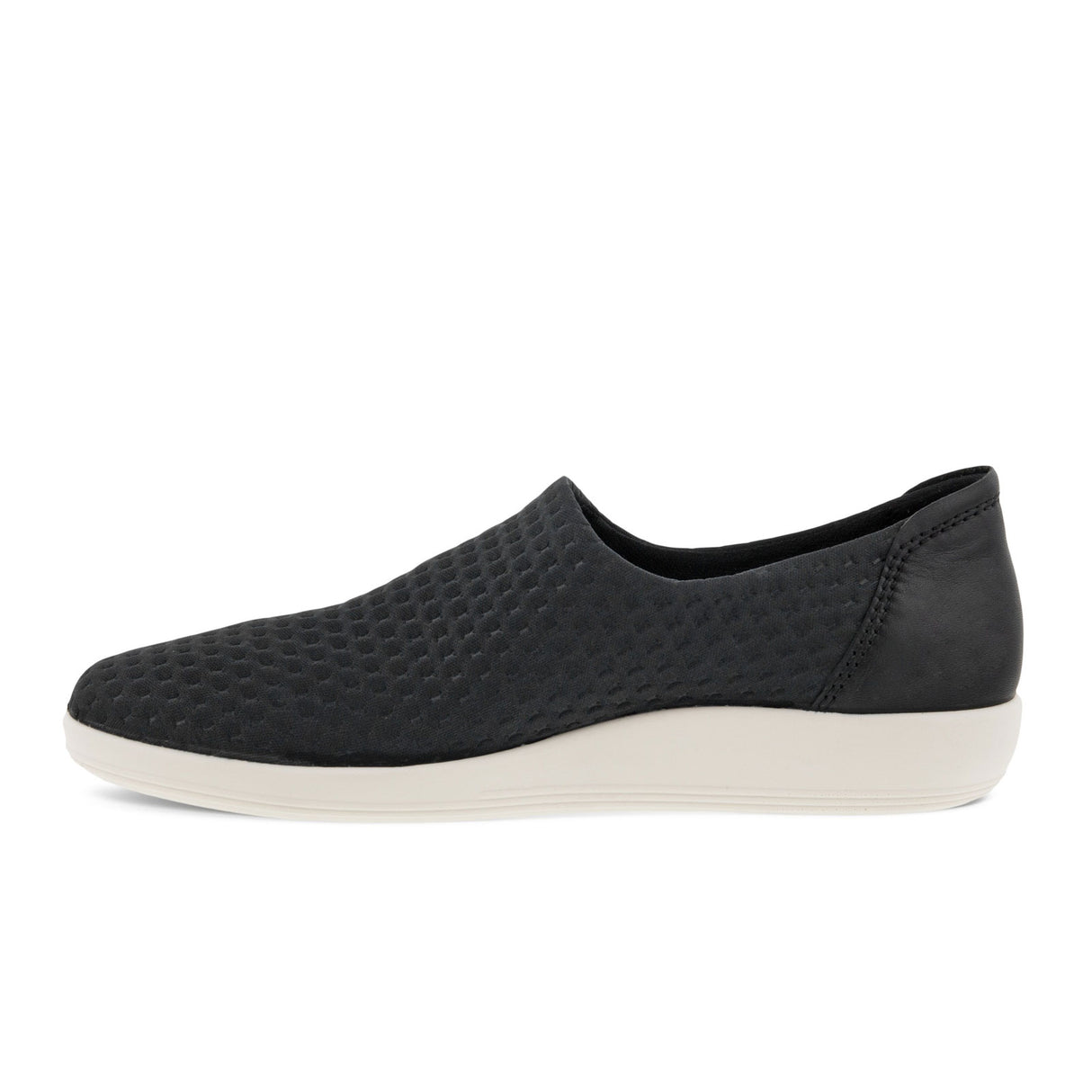 ECCO Soft 2.0 Slip On (Women) - Black/Black Dress-Casual - Slip On - The Heel Shoe Fitters