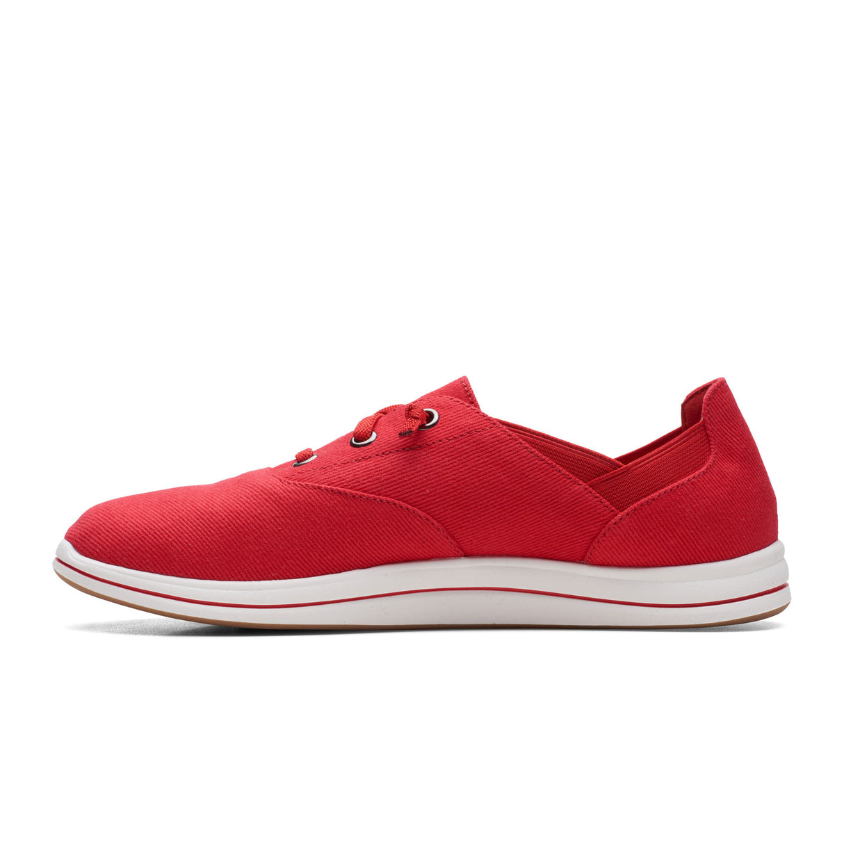Clarks Breeze Ave Sneaker (Women) - Red Athletic - Casual - Lace Up - The Heel Shoe Fitters