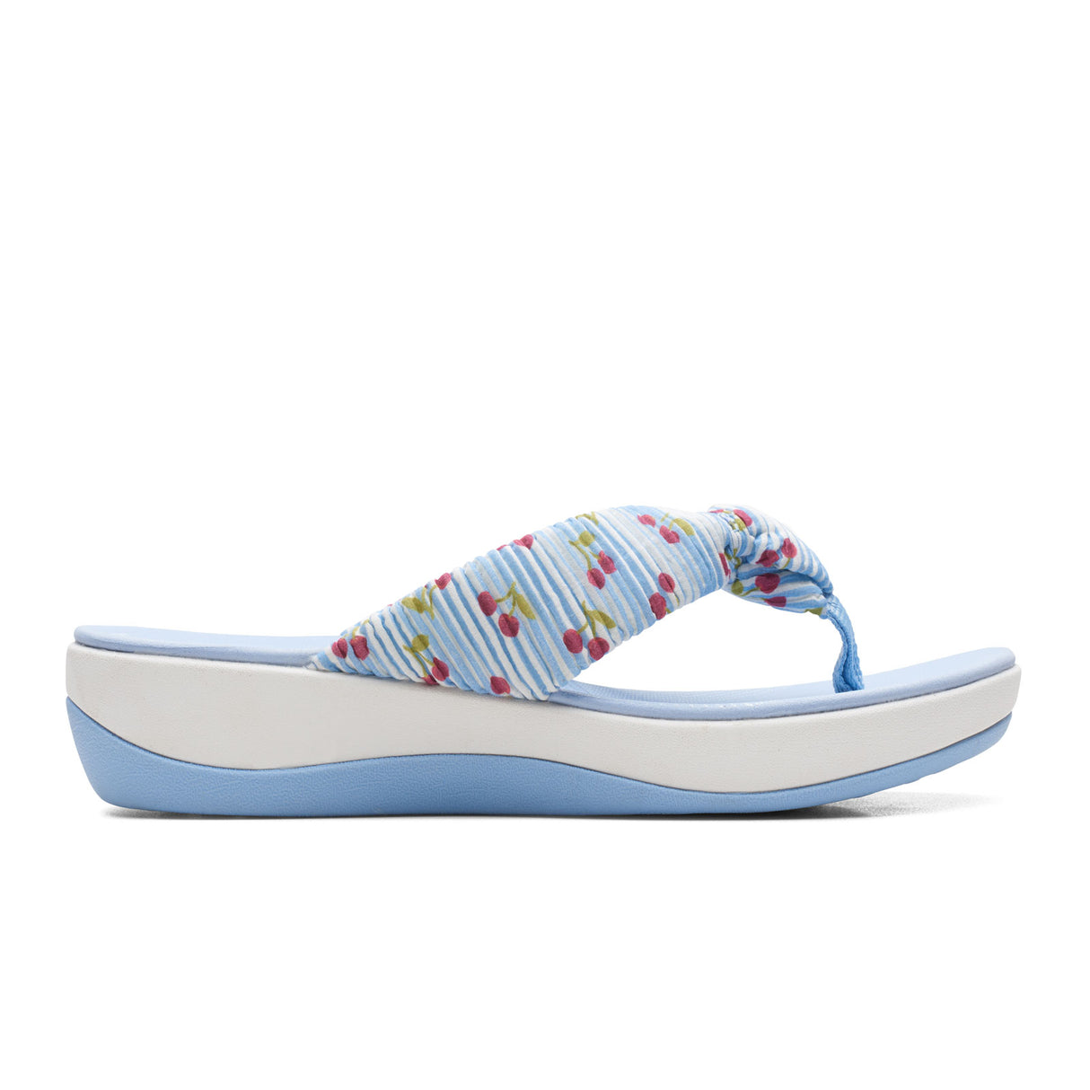 Clarks Arla Glison Sandal (Women) - Blue Synthetic Sandal - Thong - The Heel Shoe Fitters