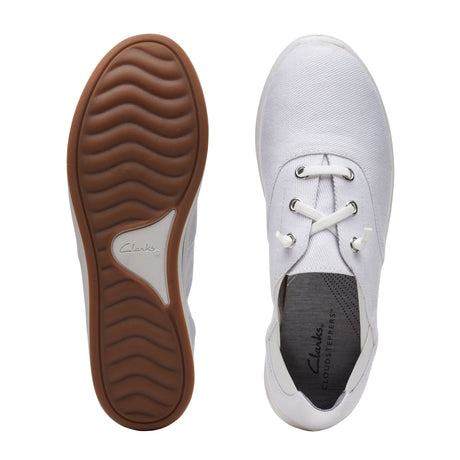 Clarks Breeze Ave Sneaker (Women) - White Dress-Casual - Sneakers - The Heel Shoe Fitters