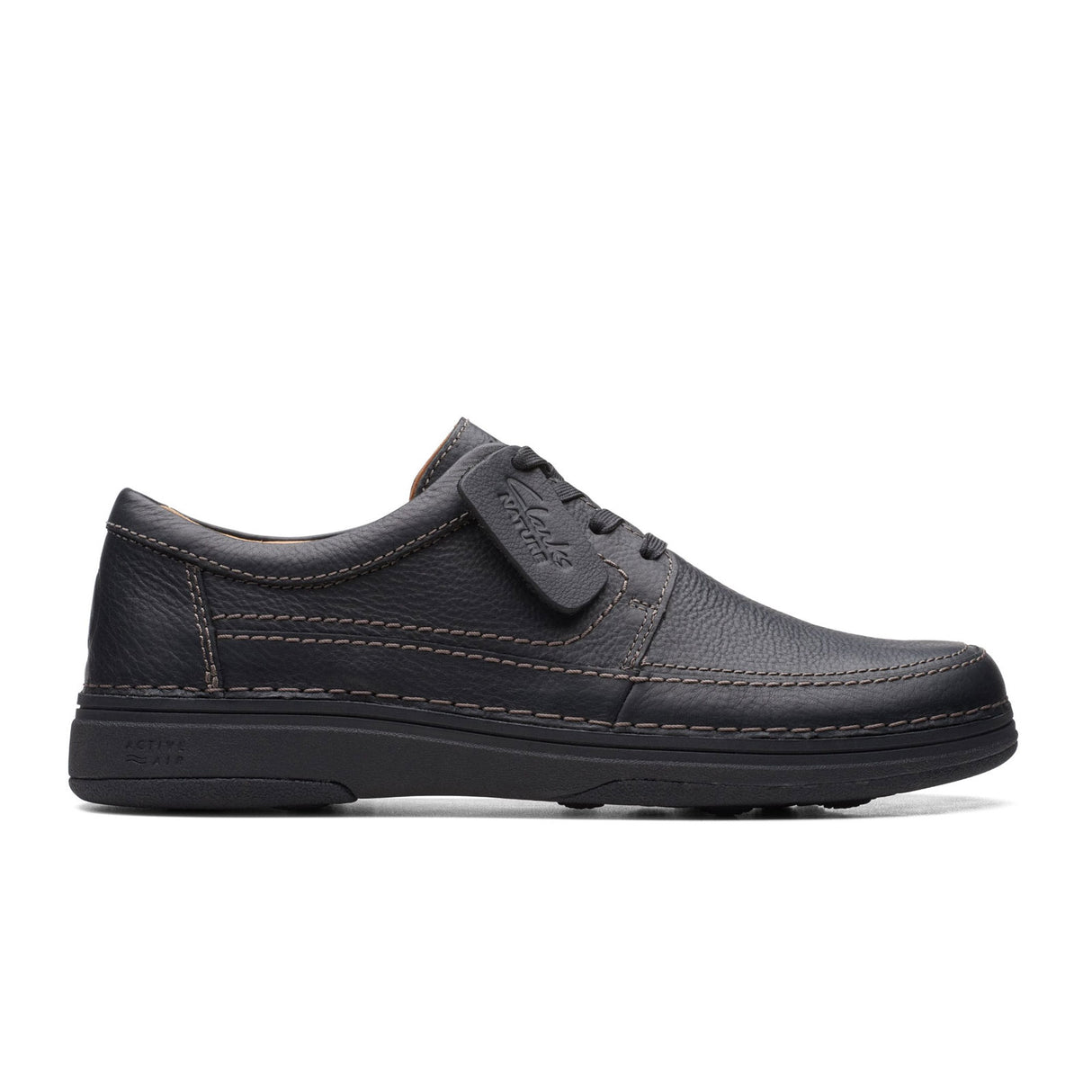 Clarks Nature 5 Lo Lace Up (Men) - Black Leather Dress-Casual - Lace Ups - The Heel Shoe Fitters