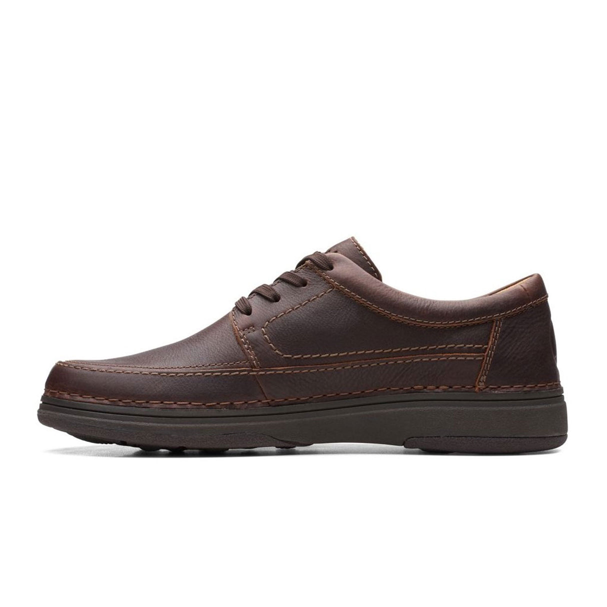 Clarks Nature 5 Lo Lace Up (Men) - Dark Brown Leather Dress-Casual - Lace Ups - The Heel Shoe Fitters