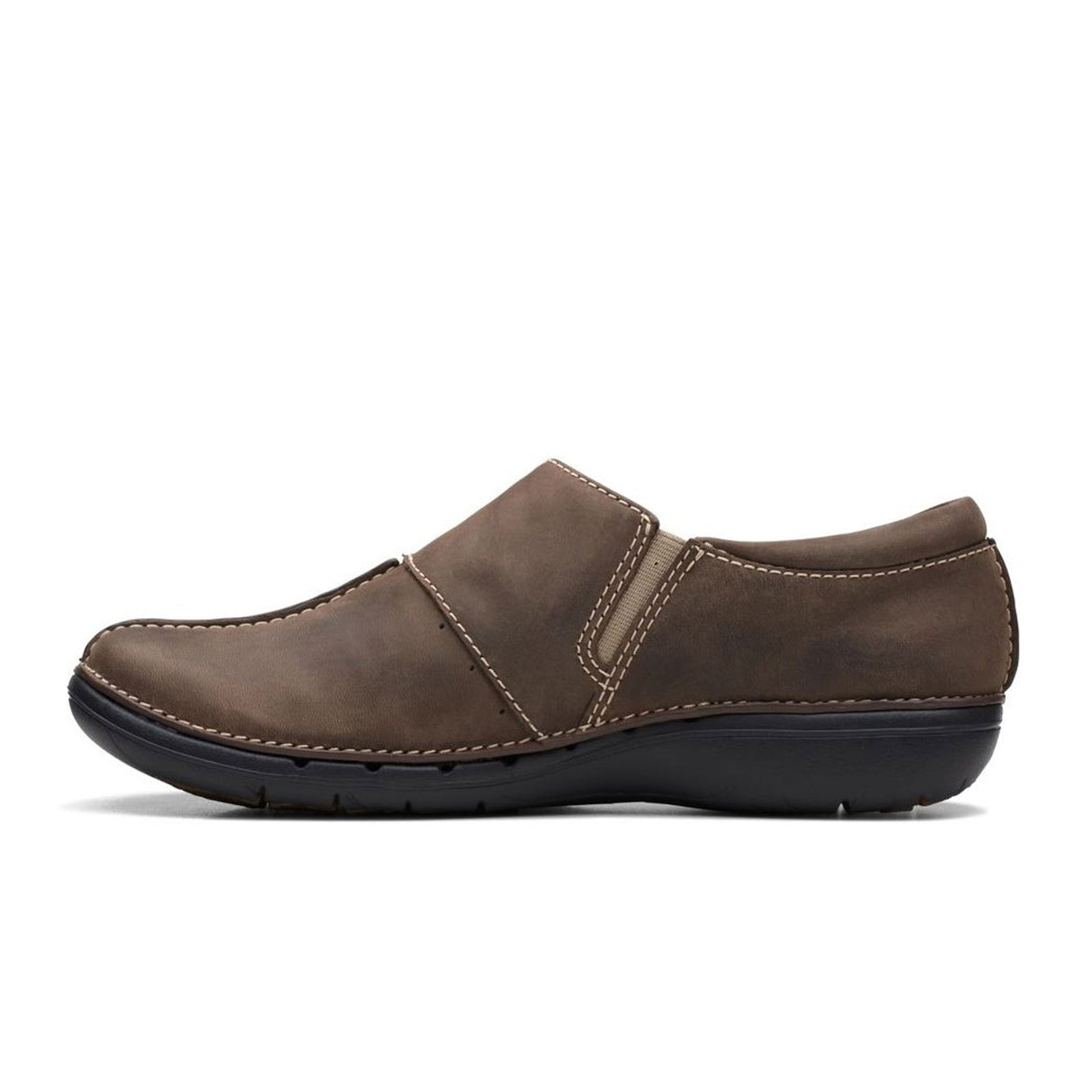 Clarks Un Loop Ave Slip On (Women) - Taupe Dress-Casual - Slip On - The Heel Shoe Fitters