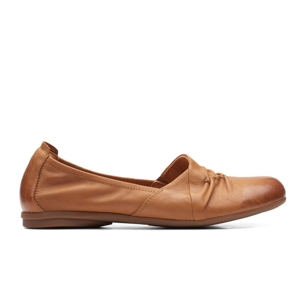 Clarks Rena Way Slip On Loafer (Women) - Tan Dress-Casual - Flat - The Heel Shoe Fitters