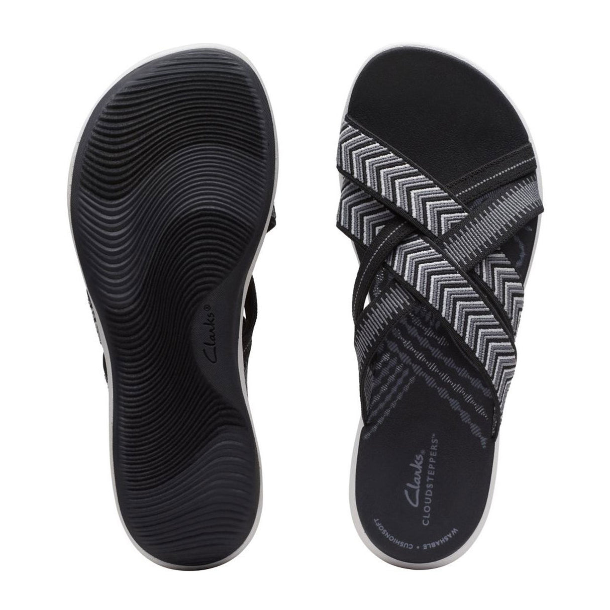 Clarks Mira Grove Slide Sandal (Women) - Black Sandals - Slide - The Heel Shoe Fitters